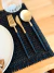 Individual "Tejido" Negro - comprar online