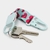 Porta Llavero De Tela Estampado Con Clip Metálico Diseño - comprar en línea