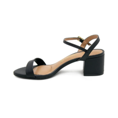 Sandália Feminina Vizzano Salto Baixo Bloco Preta - comprar online