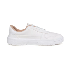 Tênis Casual Moleca Feminino Couro Costura Conforto Branco - loja online