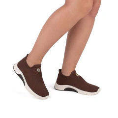 Tênis Modare Ultraconforto Esportivo Confortável Knit Marrom - comprar online