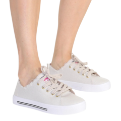 Imagem do Tênis Feminino Moleca Desfiado Flat Casual