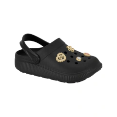 Sandália Babuche Clog Infantil Menina Molekinha Pins Bottons - loja online