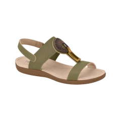 Sandália Ortopédica Modare Feminina Elástico Detalhe Verde - comprar online