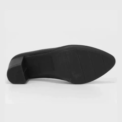 Sapato Scarpin Casual Feminino Salto Bloco Médio Modare Preto - Paneza