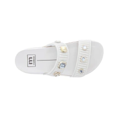 Sandália Papete Feminina Moleca Slide Pins Off White na internet