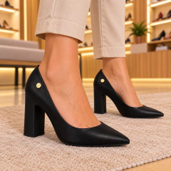Sapato Feminino Vizzano Scarpin Salto Alto Bico Fino - loja online