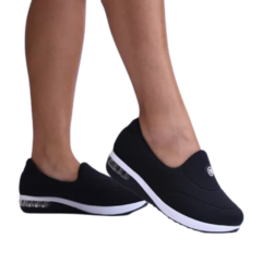 Tênis Casual Slip On Detalhe Modare Ultraconforto Preto