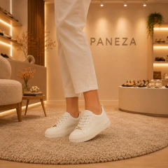 Tênis Feminino Vizzano Napa Diamante Casual Confortável Off White - comprar online