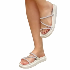 Sandália Papete Feminina Vizzano Tiras Tratorada - comprar online