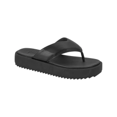 Tamanco Feminino Moleca Papete Slide Conforto Salto Preto - loja online