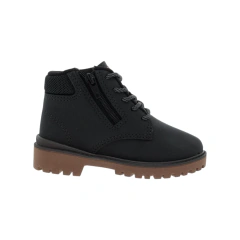 Imagem do Bota Coturno Infantil Molekinho Menino Cano Curto Cadarço Preto