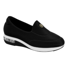 Tênis Casual Slip On Detalhe Modare Ultraconforto Preto