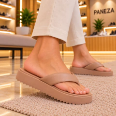 Tamanco Feminino Moleca Papete Slide Conforto Salto - loja online