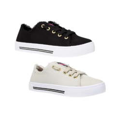 Tênis Feminino Moleca Desfiado Flat Casual