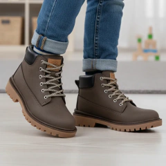 Imagem do Bota Coturno Infantil Molekinho Menino Cano Curto Cadarço