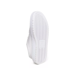 Tênis Casual Moleca Feminino Couro Costura Conforto Branco - Paneza