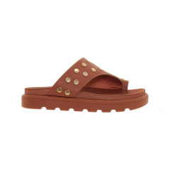 Sandália Vizzano Feminina Ring Toe Flatform Papete Mocca - loja online
