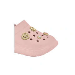 Imagem do Sandália Babuche Clog Infantil Menina Molekinha Pins Rosa