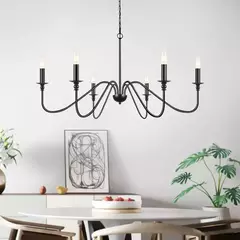 Imagem do Retro Loft Lustre Teto Estilo Americano Vintage Preto-Ouro