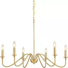 Imagem do Retro Loft Lustre Teto Estilo Americano Vintage Preto-Ouro