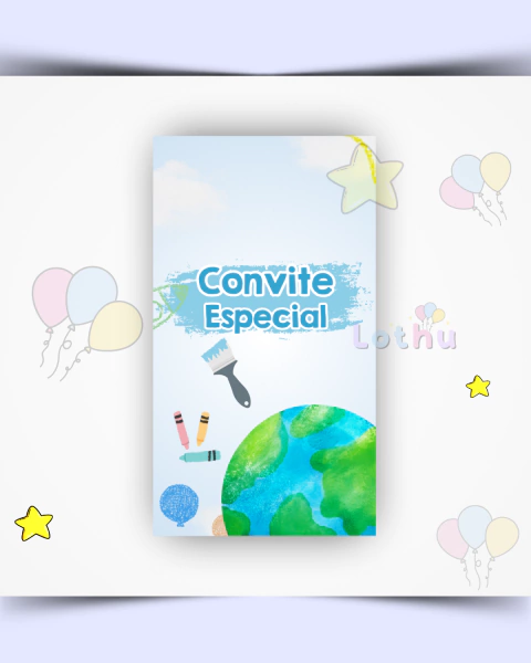 Convite Animado O Maior Pintor do Mundo
