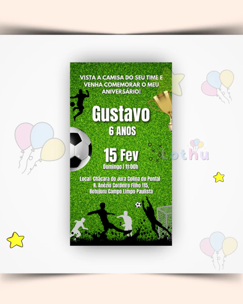 Convite Digital Futebol