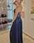Vestido corset bordado azul - paogiovini