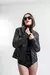 Imagen de Campera simil cuero con detalles metalicos mao doble