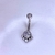 Piercing Navel em Titânio Nat Reta Zirconia Cubica na internet