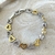 Pulseira Elo Corações Cravejados - comprar online