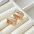Brinco Argola Oval Com Zirconias Baguete na internet