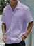 Imagem do Manfinity Homme Camisa Solta Masculina Com Botão De Cor Sólida