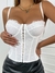 CHIVIE corselet de renda com alca sem bojo Top Corset Feminino de Renda CARNAVAL - VYLLOR