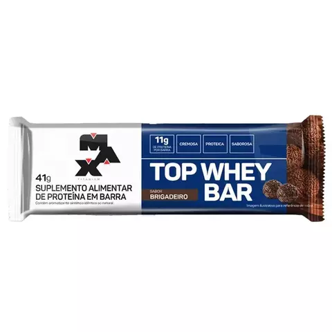 Top Whey Bar sabor Brigadeiro - Max Titanium