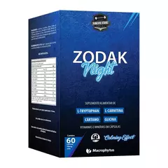 Zodak Night 60 cápsulas (L-carnitina, L-triptofano e cromo) Macrophytus