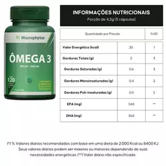 Ômega 3 com 120 capsulas - Macrophytus - comprar online