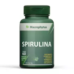Spirulina 60 cápsulas - Macrophytus
