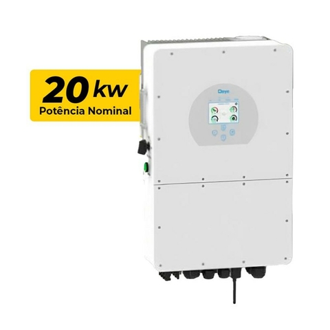 INVERSOR HIBRIDO TRIF 2 MPPT 380V 20KW ALTA TENSAO CC DEYE