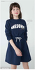 Vestido manga longa em moleton Hering