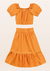 Conjunto cropped e saia Mid Fakini na internet