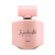 Perfume Impredecible For Woman 50ml para Mujer de Ésika, frasco de vidrio color rosa sobre fondo neutro.