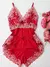 Baby doll Nyx - Vermelho c/ Branco - comprar online
