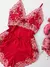 Baby doll Nyx - Vermelho c/ Branco na internet