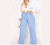 Calça Jeans Feminina Plus Size Wide Leg Cintura Alta Grafite na internet