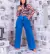 Calça Jeans Wide Leg Plus Size Cargo Preta Básica Lisa na internet