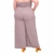 Calça feminina wide leg cos alto duna liso na internet