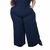 Calça feminina wide leg cos alto duna liso - Leea Desire