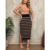 Saia Tricot Listrada Fenda Lateral Midi - loja online