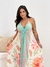 Vestido Bela Longo Pétalas Encantadas